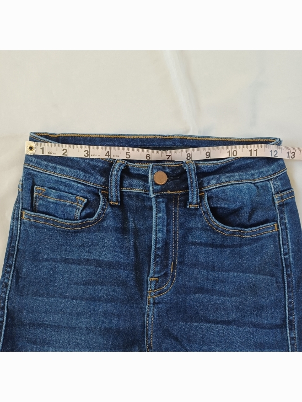 Flying Monkey Women's Jeans Highrise Skinny Dark Wash Stretch Size 25 25x29.5 - Picture 9 of 11